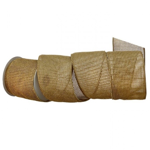 [MTX74932] 4"X10Y METALIC MESH RIBBON -  ANTIQUE GOLD