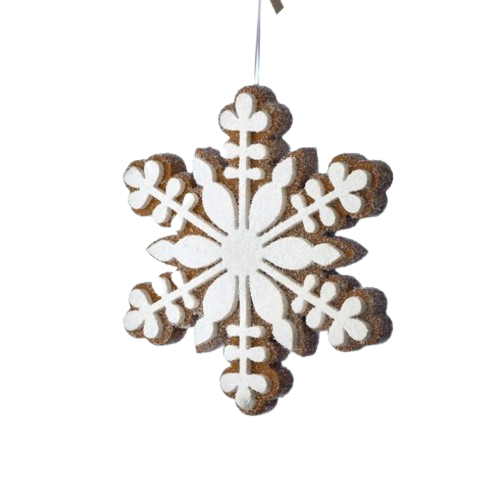 [MTX76671] 15" FOAM GBREAD SNOWFLAKE 