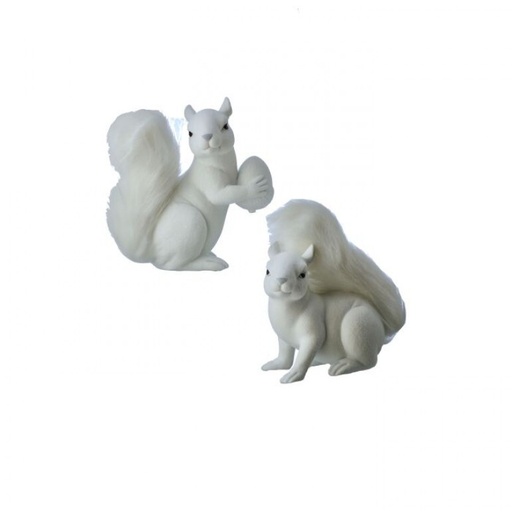 [MTX75219] 7.5" RESIN FLOCKED SQUIRREL 2/AST