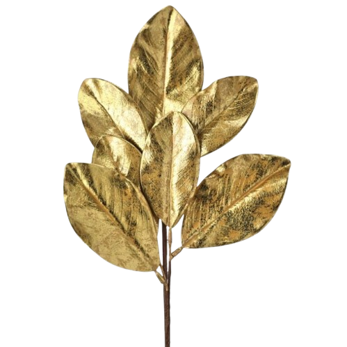[MTX76743] 24" GILDED MAGNOLIA LEAF SPRAY