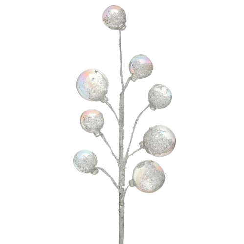 [MTX76747IC] 16" IRRIDESCENT BUBBLE SPRAY W/SNOW - IRIDESCENT CLEARBRITE