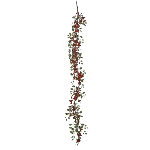 [MTX76784] 60" ICED HOLLY/BERRY/EVERGREEN GARLAND