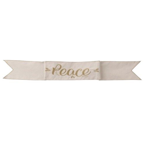 [MTX76797] 6"X44" VELVET "PEACE" BANNER 