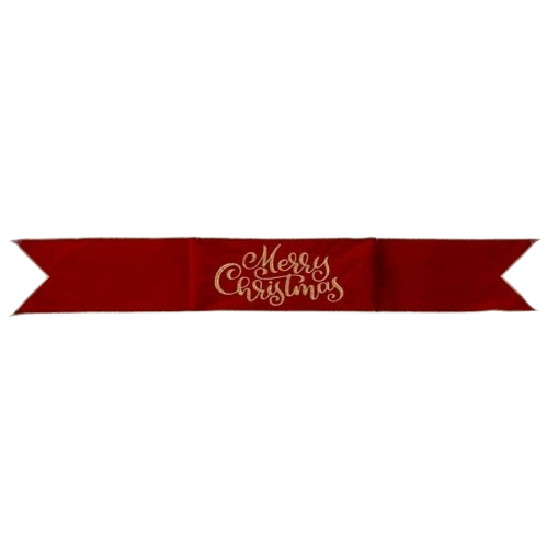 [MTX76798] 6"X44" VELVET "MERRY CHRISTMAS" BANNER