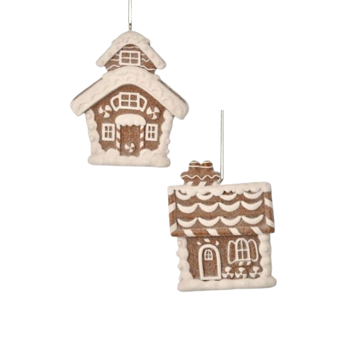 [MTX76916] 4"RESIN GBREAD HOUSE ORNAMENT