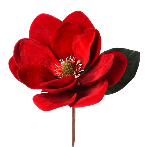 [MTX51904] 12" DELUXE LARGE VELVET MAGNOLIA PICK RED