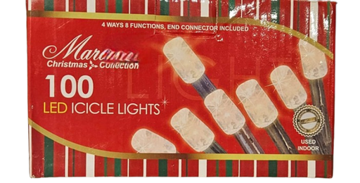 [NB1429-143] LUZ CASCADA  DE 100 WHITE BULBS -WHITE WIRE