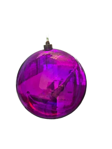 [MTX73231PINK] 200MM VP CLEAR BALL ORNAMENT BOX/1 PINK