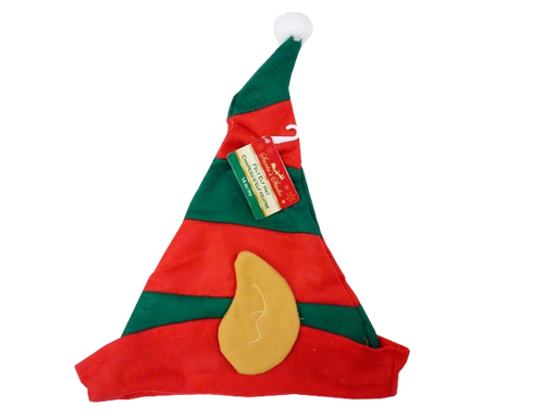 [XM17927] 17IN FELT ELF ADULT HAT W/POM POM.13IN(W). J-HOOK