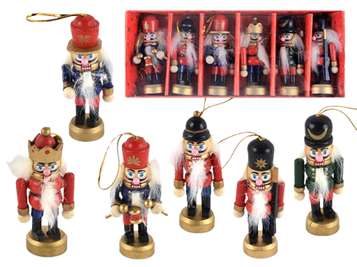 [XM29746] 3-1/8IN TRADITIONAL NUTCRACKER W/RED BASE / INDIVIDUAL