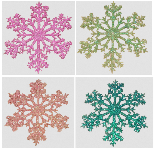 [XM40586] 9.9IN XMAS CANDY SHOP ORNAMENT - SNOWFLAKE