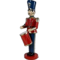 [XN4228RBDI] TOY SOLDIER W/DRUM 6FT RED