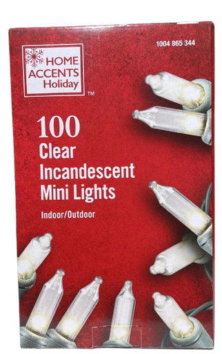 [1004865344] 100 CLEAR INCANDESCETNT MINI LIGHTS