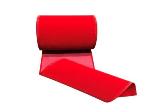 [131806-12] DEEP RED VELVET, 6"X10Y