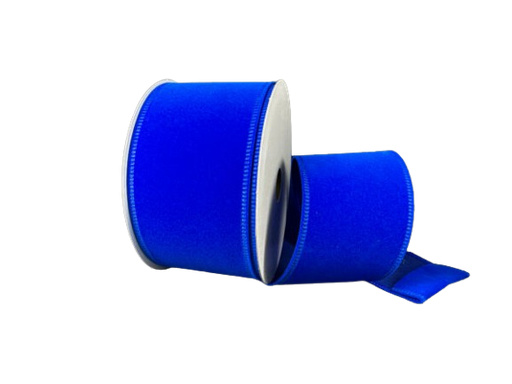 [131840-39]  ROYAL BLUE VELVET, 2.5"X10Y