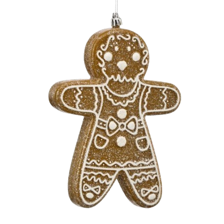 [MTX75629I] 8.5" VP SUGURED GINGERBREAD ORNAMENT INDIVIDUAL 