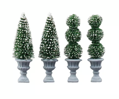 [34965] CONE-SHAPED & SCULPTED TOPIARIES,SET OF 4