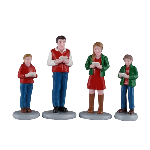 [62614-A2570] CAROLING FAMILY, SET OF 4