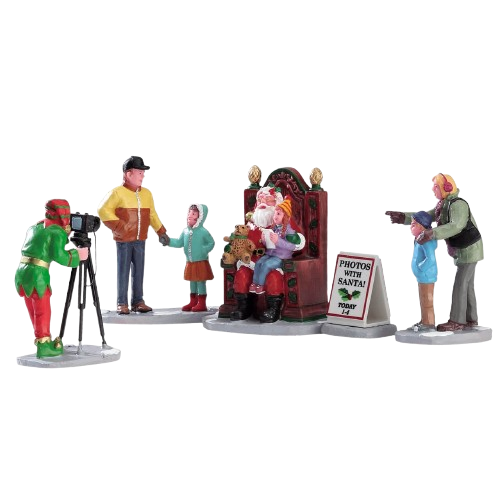 [22032-A2665] PHOTOS WITH SANTA, SET OF 5