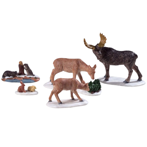 [92771-A2669] WILD ANIMALS, SET OF 5
