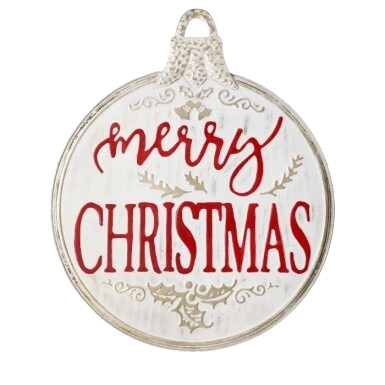 [MTX70374] 24"METAL "MERRY CHRISTMAS" SIGN