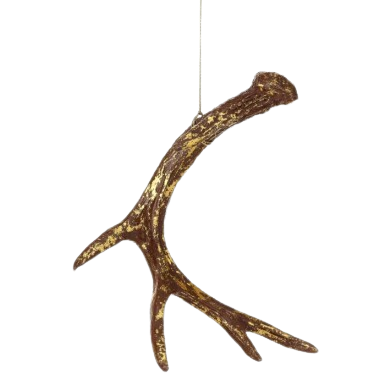 [MTX72794] 10.5"RESIN ANTLER ORNAMENT