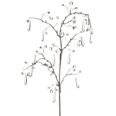 [MTX75571CHAM] 43"ACRYLIC CRYSTAL DROP SPRAY CHAM CLEAR