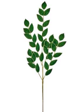 [MTX78098GRN] 31"VELVET/GLITTER RUSCUS SPRAY GRN