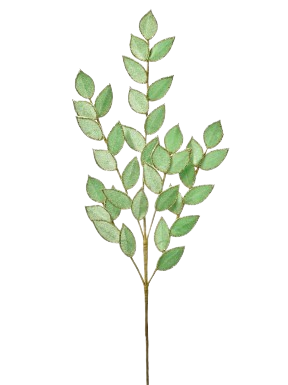 [MTX78098MATCHA] 31"VELVET/GLITTER RUSCUS SPRAY MATCHA