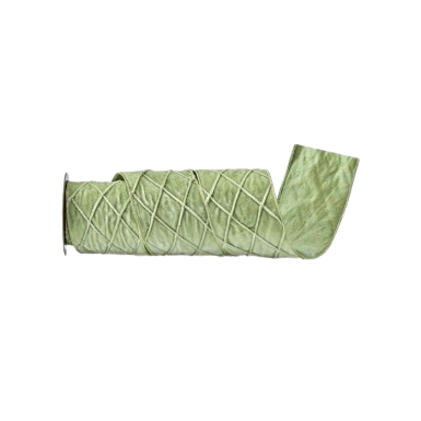 [MTX79020MATCHA] 4"X5Y TRELLIS VELVET RIBBON MATCHA