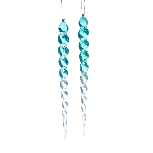 [T3159] TURQUOISE ICICLE ORNAMENTS