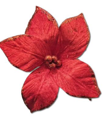 [QD1806-4919] FLOR NAVIDEÑA ROJA
