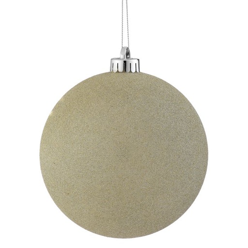 [MTX31836-IVORY] VP GLITTER BALL 140MM,ACE/SET OF 2 IVOR