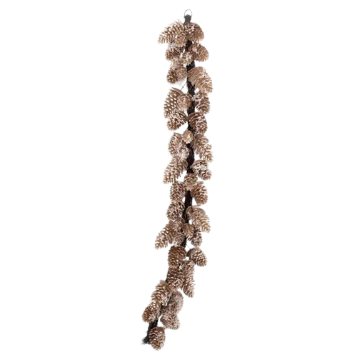 [MTX73764] 48" ICED PINECONE GARLAND 