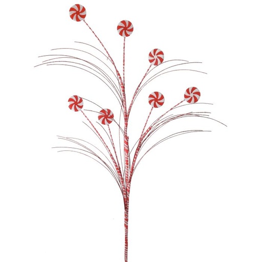 [MTX73713] 31" PEPPERMINT W/GLITTER SPRAY