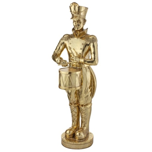 [MTX73171 DORADO] 48" RESIN ROYAL COURT SOLDIER W/DRUM