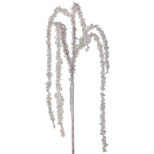 [MTX71933] 36" HANGING ICED BRANCH - WHITE