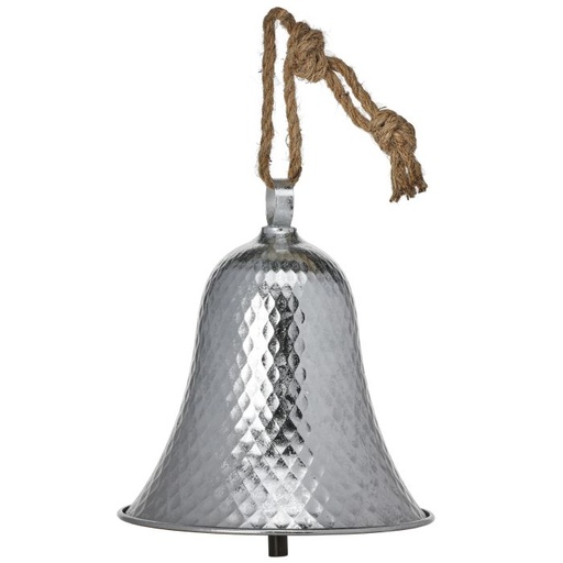 [MTX70382SILV] 9.5"METAL HANGING BELL - SILV
