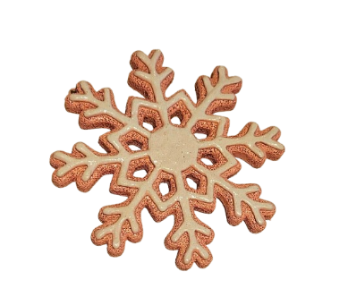 [MTX70143PAPK] 5"RESIN SNOWFLAKE COOKIE ORNAMENT INDIVIDUAL - PAPK
