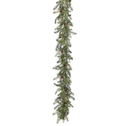 [MTX69863] 72"PLASTIC PINE W/MINI CONES GARLAND