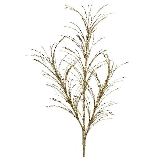 [MTX68965GOLD] 34 GLITTER/SEQUIN PAMPAS GRAS SPRAY X3 GOLD 