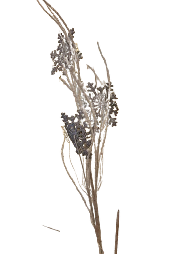[MTX66839] 33" GLITTER SNOWFLAKE/TWIG SPRAY X3