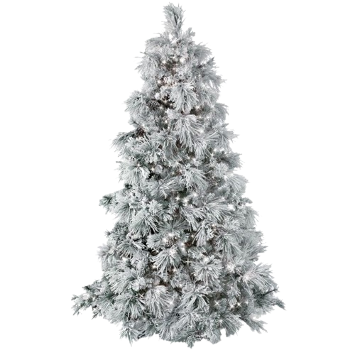 [MTX32247L] LED FLOCK BEAR MOUNTAIN TREE 7.5 800L, 64"D