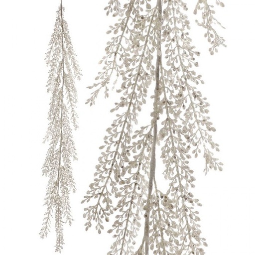 [MTX62290WHT] 48´´GLITTER/SEQUIN ARTEMESIA GARLAND - WHT