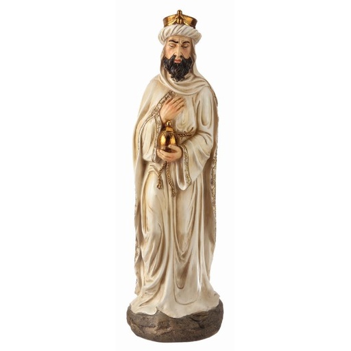 [MTX43510IVORY] RESIN KING WITH JAR 36"