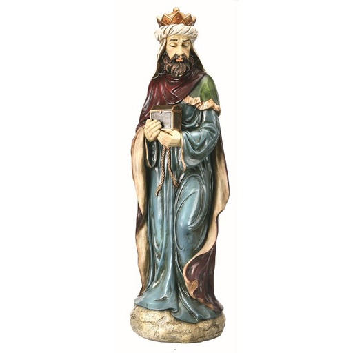[MTX43509MULTI] RESIN KING WITH CHEST 36"