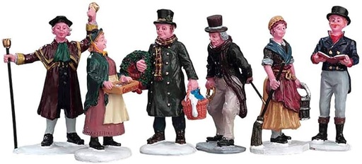 [92356-A2751] VILLAGE PEOPLE FIGURINES, SET OF 6