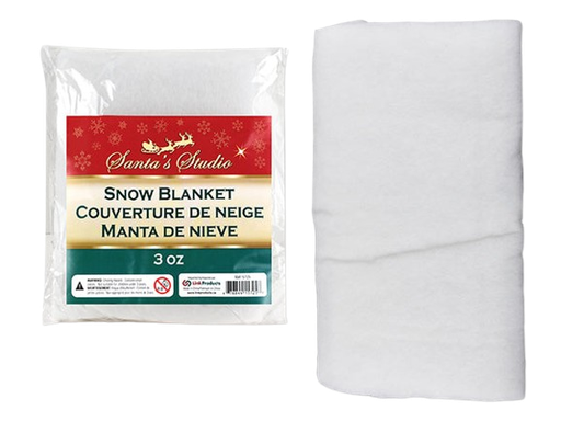 [XM15725] 3 OZ SNOW BLANKET. PEGGABLE POLYBAG W/ INSERT