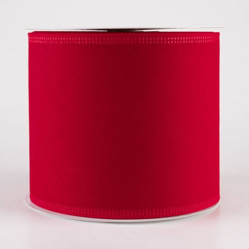 [131804-13] BRIGHT RED VELVET 4 X10