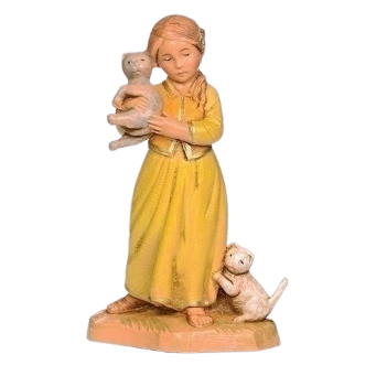 [59811] 5" SCALE FILIA, GIRL WITH CATS. FONTANINI 